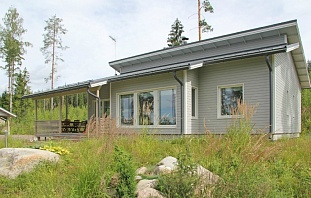 Современная дача с видом на озеро Kahrasenjärvi - код 45562