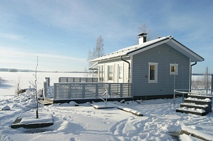 Отличный дом с баней на берегу озера Simpelejärvi - код 46986