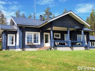 Просторный уютный дом на берегу озера недалеко от Heinola - код 25346