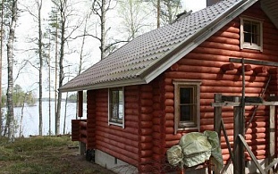 Уютная дача с собственным берегом в Kesälahti - 35493
