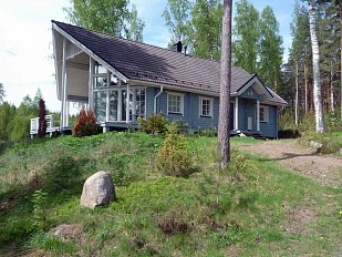 Уютная дача на берегу озера Syntymäinen недалеко от Lemi - код 36244