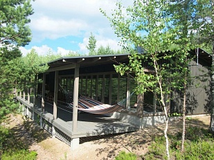 Стильная дача с панорамными окнами с видом на Saimaa - код 43972