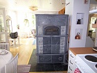 камин со встроенным духовым шкафом