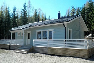 Новый дом на берегу озера Hanhijärvi  в Enonkoski - код 21732